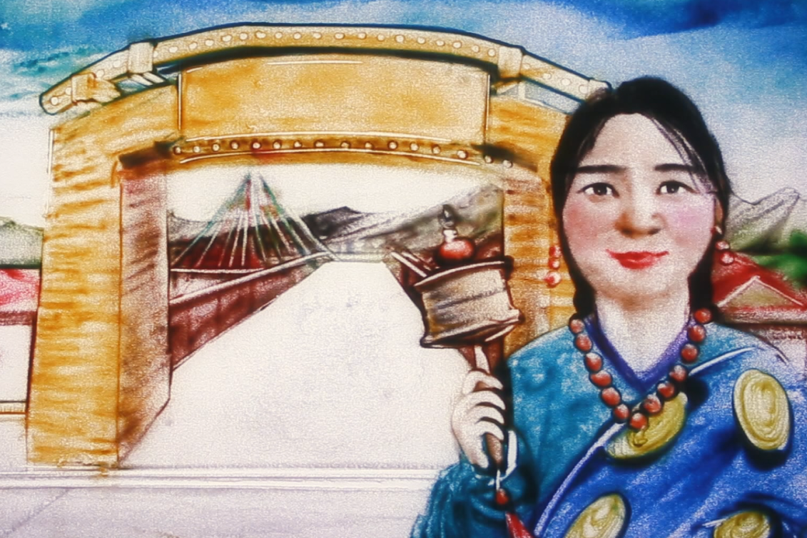 沙畫|奮力追夢！2020決戰(zhàn)脫貧攻堅“甘肅卷”