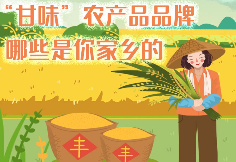 一圖帶你了解“甘味”農(nóng)產(chǎn)品品牌 ，哪些是你家鄉(xiāng)的？