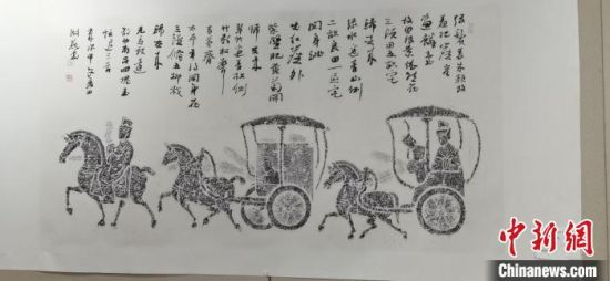 圖為傳拓作品。　崔琳 攝