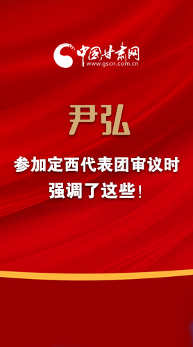 【2022甘肅兩會(huì)·圖解】尹弘書記參加定西代表團(tuán)審議時(shí)強(qiáng)調(diào)了這些！