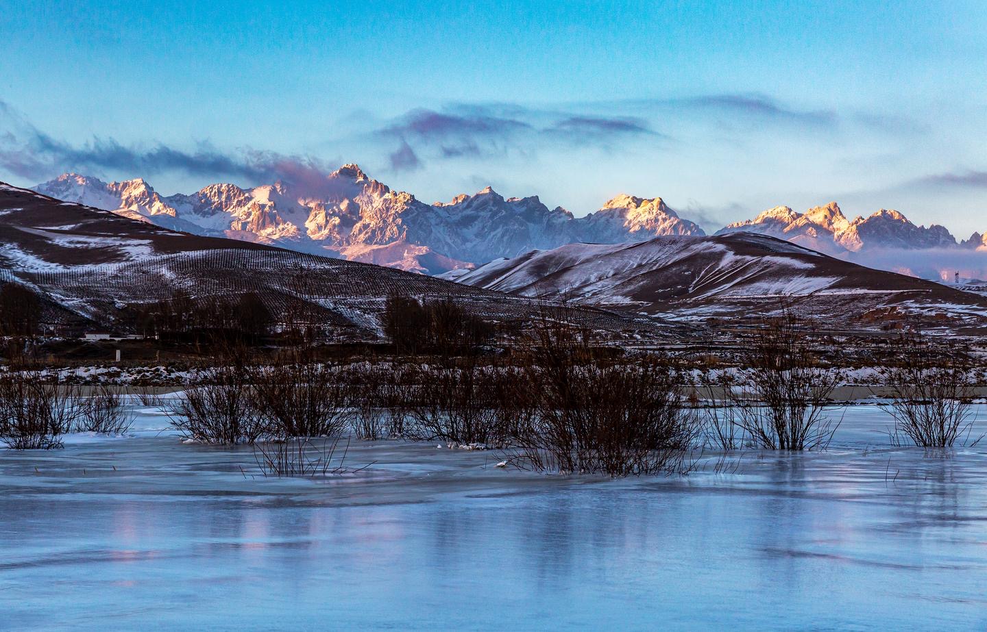 【輪播】武威天祝:祁連山烏鞘嶺段雪后初霽 靜美如畫_fororder_13