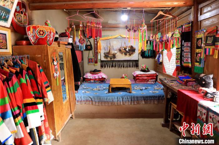 圖為土族文化展示。　薛蒂 攝