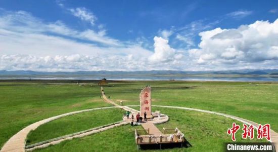 2024年6月，甘肅甘南州碌曲縣尕海湖。(資料圖)高瑩 攝